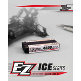 EZpower Ice Series 4600mah ULCG Shorty Lipo HV PRO 7.6v 2s 140/70c battery for radio control parts, designed for high performance in rc cars and rtr rc cars.
