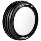 Louise RC E-Orbit 1/10 2WD Front Buggy Tire Soft Pre-Mounted White Wheel (2)