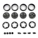 Hobby Plus HBP240505 Deep Star 1.2" Beadlock Wheel Black Chrome