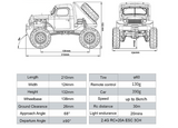 FMS FCX24 Power Wagon RTR RC Rock Crawler Blue