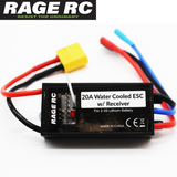 Rage RC RGRB1465 2Ch 2.4GHz Integrated Receiver & ESC LightWave 400BL