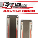 Close-up of EZpower Ice Series 6700mah Long Run Shorty Lipo HV PRO 7.6v 2s 140/70c battery pack showcasing its double-sided Ultra Low Q design for radio control parts and rc cars.