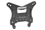 Team Corally C-00180-1122 Asuga XLR Front Shock Tower 5mm 7075 T6 Aluminum black anodized precision radio control part for RC cars and tuning upgrades.