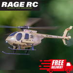 Rage RC Hero-Copter Helicopter 4-Blade RTF Military Army w Stability