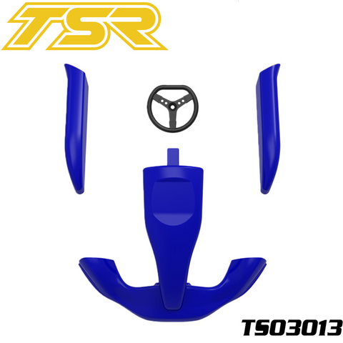 Team Saxo TS03013-BL Plastic Body Set Blue GK-200