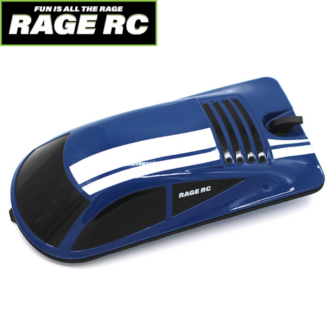 Rage RC RGRB1162 Replacement Canopy & Latch Blue Lightwave