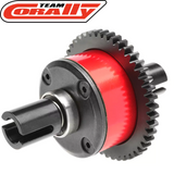 Team Corally C-00180-685 Alum Steel Center Diff Assembly 46T Xpert Build - 100k for rc cars, featuring durable alum steel construction and precision gear design for radio control parts.
