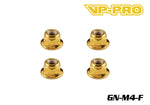 VP-PRO GN-M4-F Gold M4 Flange Locknuts (20)
