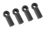 Team Corally C-00140-056 Ball Joint 4.8mm (4) SBX425 set of four black plastic ball joints for radio control parts and rc car assembly.