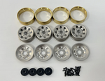 Hobby Plus HBP240292 1.2 Steelie Bead Lock Wheel Silver Set