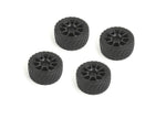 Louise LNBA372 Rally Tires+Wheels 10 Spoke Black +1mm LMX
