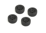 Louise LNBA372 Rally Tires+Wheels 10 Spoke Black +1mm LMX