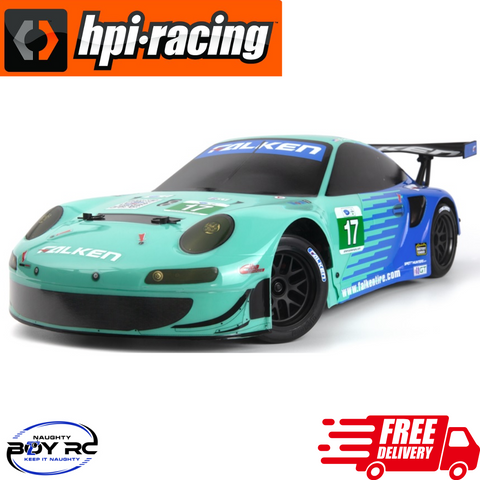 HPI Sport 3 Porsche 911 GT3 RSR Falken Flux Brushless 1/10 4wd ARTR