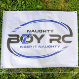 Naughty Boy RC Car Track Banner 3ft x 4ft Racing Dirt Oval Nitro Truck Brushless