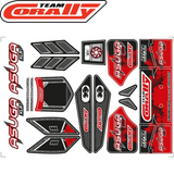 Team Corally COR00180-858-R Red Body Decal Sheet Pre-Cut Asuga XLR Buggy Wrap
