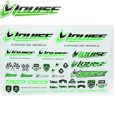 Louise LOULT3373G RC Sticker Sheet-Green 12x8"