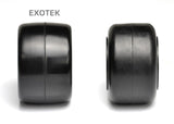 Exotek F1 Rear Rubber Tires 36X Yellow-Medium w/Inserts