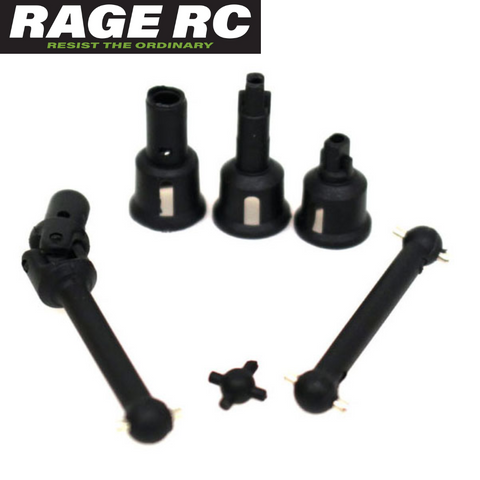 Rage RC RGRC2460 Mini Trek Drive Shafts & Diff
