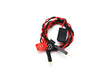 WFLY WFLVIW Voltage Inspection Wire X9S with red and black twisted wires and connectors designed for precise voltage testing in radio control parts and rc cars.