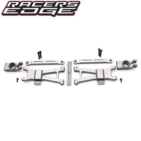 Racers Edge RCE6421 Aluminum Rear Arm & Hub Set Blackzon Slyder