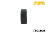 Team Saxo TS01208 1/10 Pre-Mounted Touring Car Rubber Slick Tires (4)