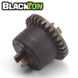 BlackZon BZN540475 Assembled Differential Spryte Turbo, a durable radio control part featuring a metal gear and sturdy black housing for enhanced performance in rc cars.