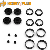 Hobby Plus HBP240442 1.2inch Bead Lock Wheel Set Black CR-18P