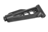 Team Corally C-00180-861 Upper Front Suspension Arm HDA-3 in black, a durable rc car part designed for improved suspension performance in radio control vehicles.