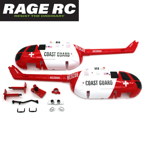 Rage RC RGR6079 Canopy Set Coast Guard Hero-Copter