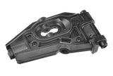 Team Corally C-00180-859 Lower Front Suspension Arm HDA-3, black durable plastic component designed for radio control car parts, enhancing rtr rc cars performance.