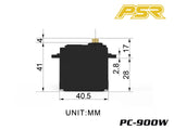 POWERSTAR PC-900W-BK HV DC Digital Waterproof Servo Metal Gear