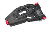 Team Corally COR00180-532 HDA Suspension Arm Outer Spacer (2) in black with red accents, a durable radio control car part designed for precise suspension performance.