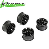 Louise LNBA320 10 Spoke Wheel +4mm Black LMX