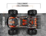 BlackZon Spryte MT Turbo 1/20 4WD Monster Truck Orange RTR Brushless
