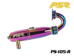 POWERSTAR PS-105-R 1/8 GT On-Road Exhaust Pipe (EFRA 2201) Rainbow Plating