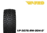 VP-PRO VP-507G 1/10 Short Course Truck Tires (4) Pre-Mounted White shown with detailed tread pattern designed for enhanced grip, ideal for radio control parts and rc car enthusiasts.
