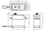 Savox SAVB06KG Budget Analog Servo 1/10 Standard Size Plastic Gears