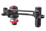 Team Corally C-00180-036 Steering Bellcrank Parts A-B-C, a precise black and red radio control parts component for improved steering in rc cars.