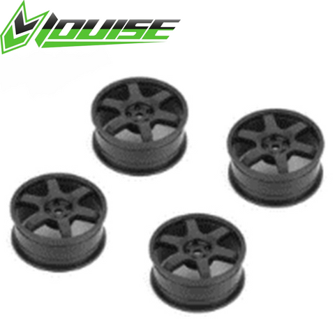 Louise LNHA481 6 Spoke Wheel Black 24mm ET-0mm