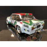 The Rally Legends EZRL2349 1/10 Fiat 131 Abarth Alitalia Clear Body + Decals