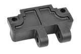 Team Corally C-00180-020 Rear Gearbox Brace Mount A, a durable black plastic component designed for radio control parts in rc cars.