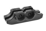 Black plastic chassis brace cover designed for durability and precision, Team Corally COR00180-869 Chassis Brace Cover for rc car parts enhancement.