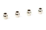 Four polished steel balls designed for radio control parts, identified as Team Corally C-00180-293 Steel Ball 6.8mm (4) for rc cars.
