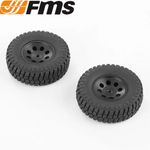 FMS C3072 2.5" Tire + Aluminum Wheel (2) FCX24 Smasher, Power Wagon, K5 Blazer