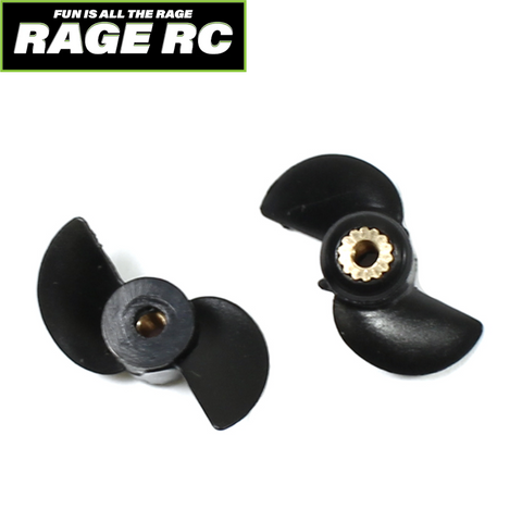 Rage RC RGRB1145 Propellers (2) Black Marlin MX SuperCat MX Lightwave