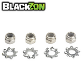 BlackZon BZN540485 Wheel Lock Nut M2.5 w Washer (4) Spryte Turbo