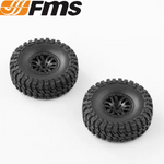 FMS C3060 All Terrain Tire Wheel (2) FCX24 Smasher, Power Wagon, K5 Blazer FCX18