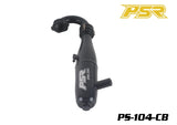 POWERSTAR PS-104-CB 1/8 Buggy Exhaust Pipe (EFRA 2202) Ceramic Black designed for radio control car parts, featuring a sleek black ceramic finish and durable construction.