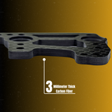 Bermco RC Parts Center Diff Plate 3mm Carbon Kyosho MP11