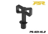Black plastic POWERSTAR PS-401-16.2 Sleeve Extractor Tool 1/8 Nitro Engine designed for easy removal of engine sleeves in radio control parts.